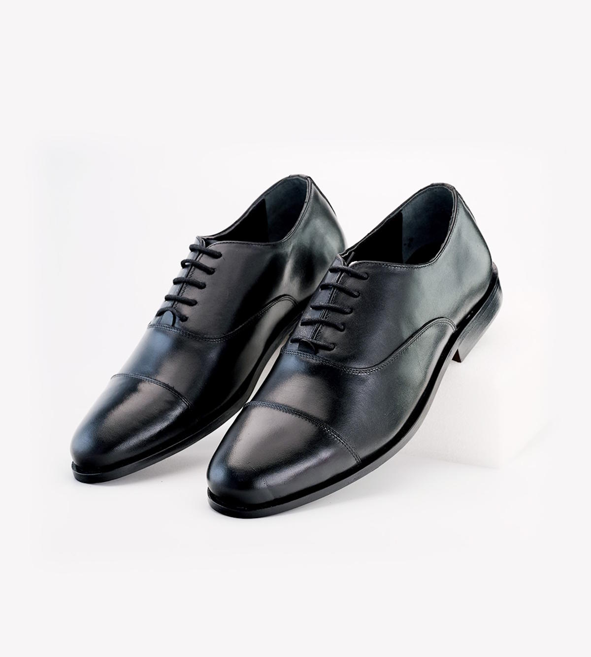 Toe Cap Oxford Italian Black - Image 2