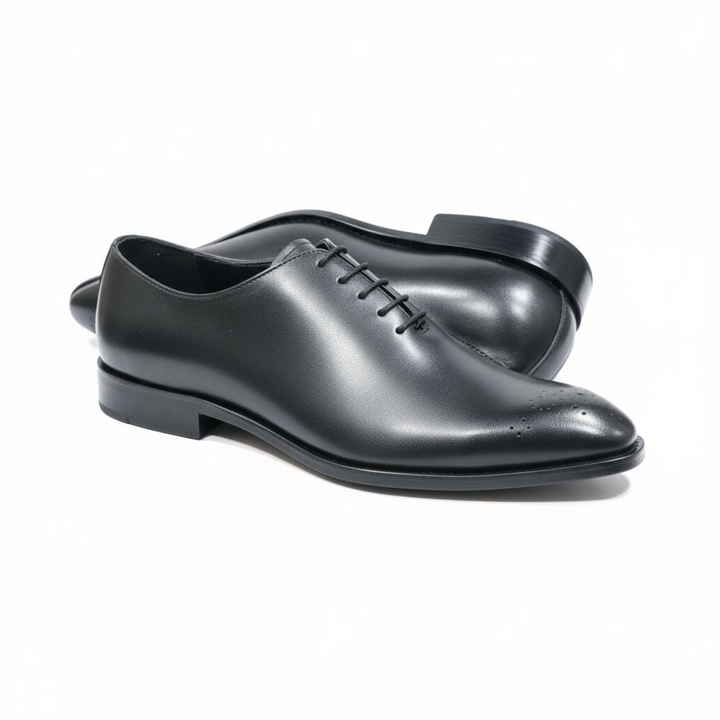 Flower Wholecut Oxford Black - Image 2