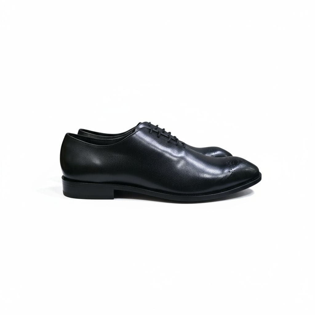 Flower Wholecut Oxford Black - Image 3