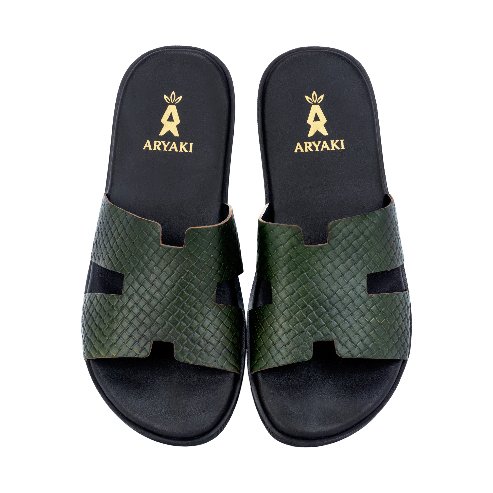 Roamer – Woven Leather Slides