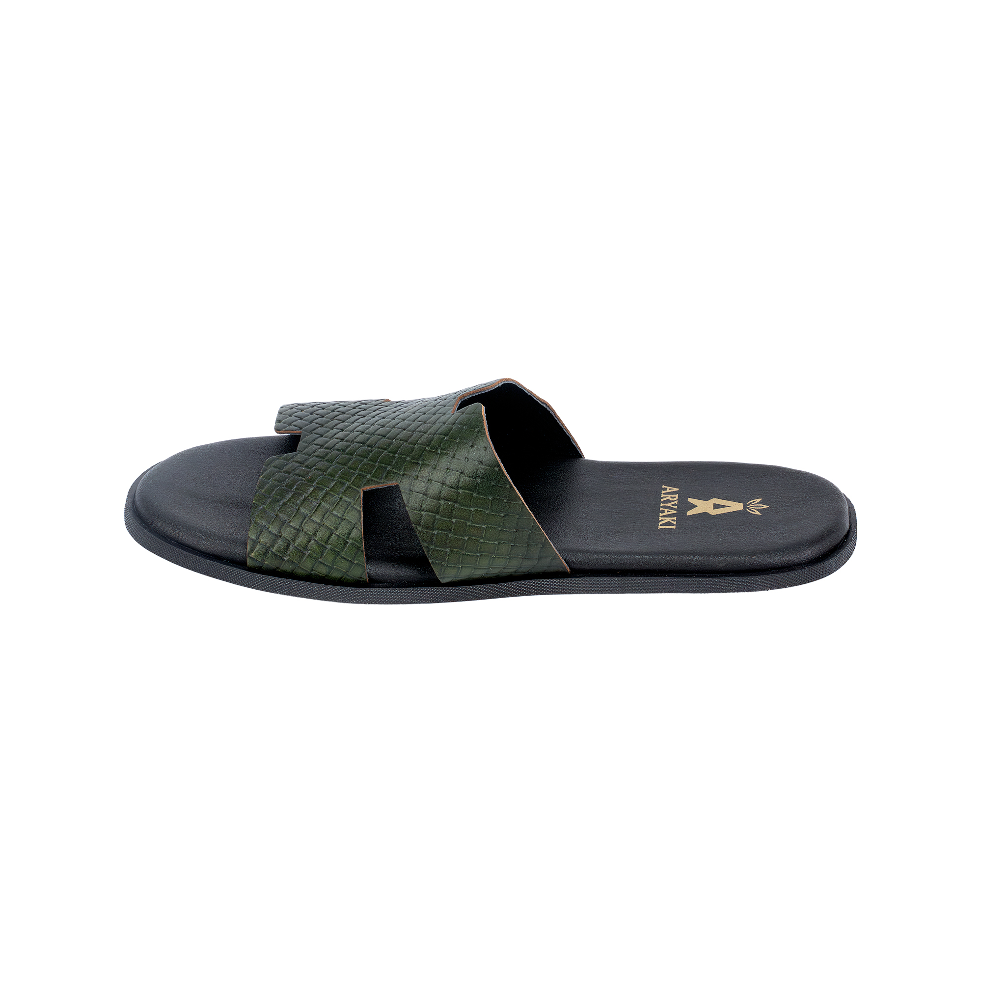 Roamer – Woven Leather Slides - Image 3