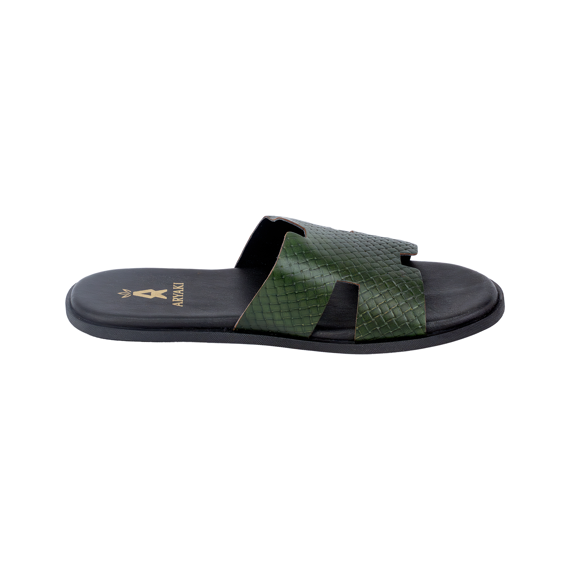 Roamer – Woven Leather Slides - Image 5